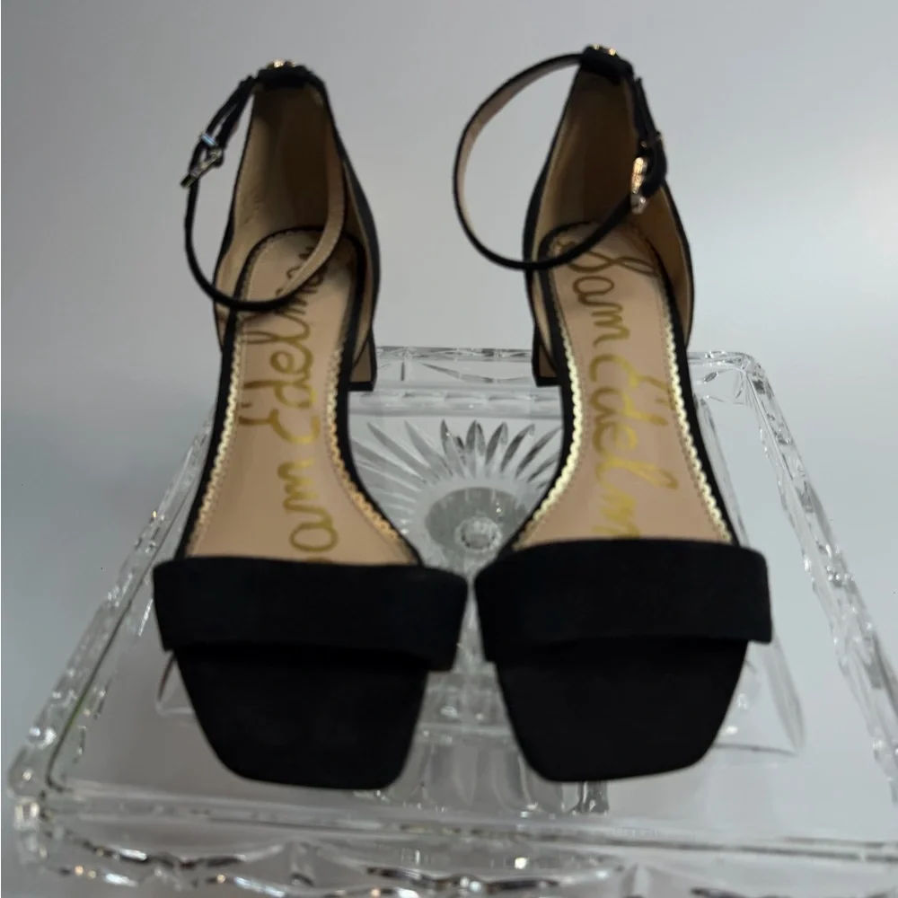 Sam Edelman Holmes ankle strap dress sandal- black- size 7